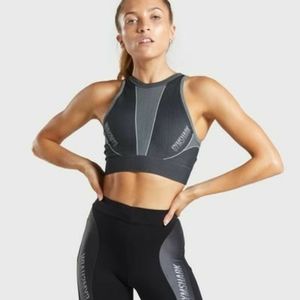 Gymshark Turbo Seamless Sports Bra Black Medium